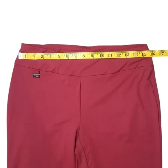 Lisette L Essentials Slim - Ankle Pants, Kathryn PDR Style 17655 Red Size Large - Picture 8 of 15
